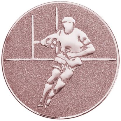 Picture of Metal Rugby Centre 50mm Bronze