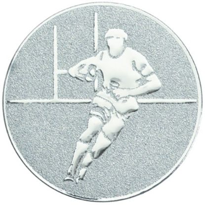 Picture of Metal Rugby Centre 50mm Silver