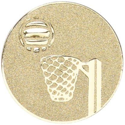 Picture of Metal Netball Centre 50mm Gold