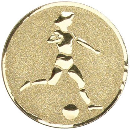 Picture of Metal Female Football Centre 50mm Gold
