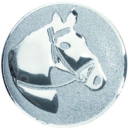 Picture of Metal Horsehead Centre 50mm Silver