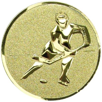 Picture of Metal Ice Hockey Centre 50mm Gold
