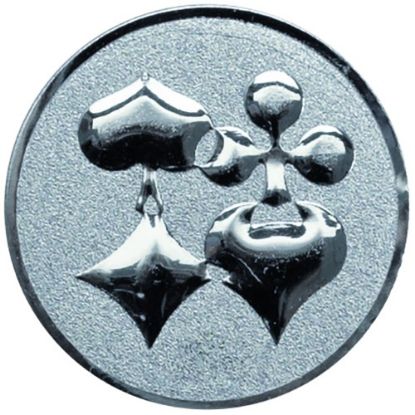 Picture of Metal Cards Centre 50mm Silver