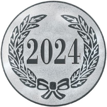 Picture of Xxx Metal 2024 Year Date Centre 50mm Silver