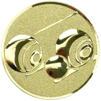 Picture of Metal Lawn Bowls Centre 50mm Gold