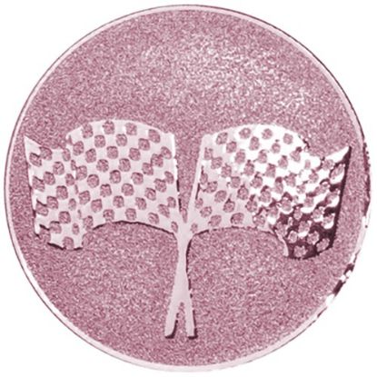 Picture of Metal Crossed Flags Centre 50mm Bronze