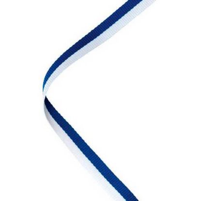 Picture of Narrow Medal Ribbon Blue~white