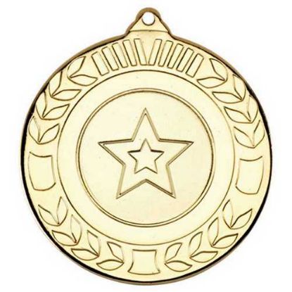 Picture of Wreath Medal (1in Centre) Gold