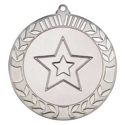 Picture of Wreath Medal (2in Centre) Antique Silv