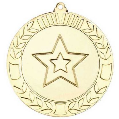 Picture of Wreath Medal (2in Centre) Gold