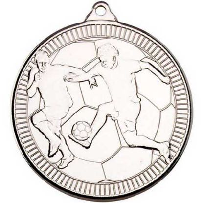 Picture of Football Multi Line Medal Silver