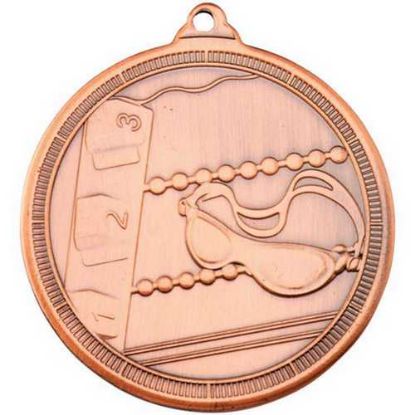 Picture of Swimming Multi Line Medal Bronze