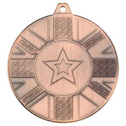 Picture of Union Flag Medal (1in Centre) Bronze