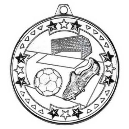 Picture of Football Tri Star Medal Silver