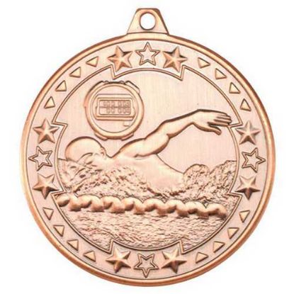 Picture of Swimming Tri Star Medal Bronze