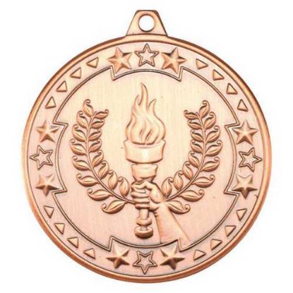 Picture of Victory Torch Tri Star Medal Bronze