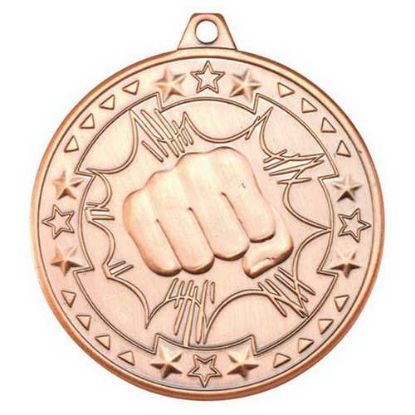 Picture of Martial Arts Tri Star Medal Bronze