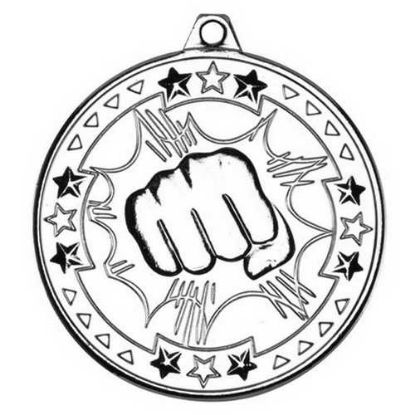 Picture of Martial Arts Tri Star Medal Silver