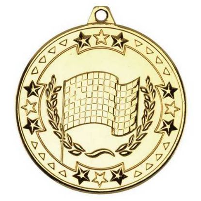 Picture of Motor Sport Tri Star Medal Gold