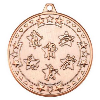Picture of Multi Athletics Tri Star Medal Bronze