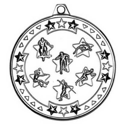 Picture of Multi Athletics Tri Star Medal Silver
