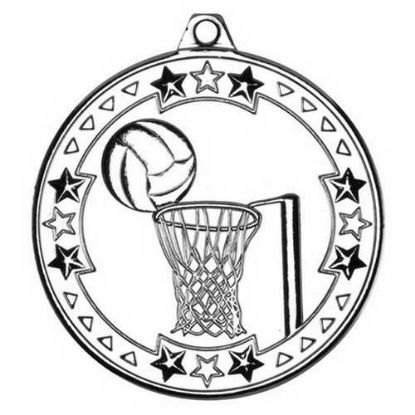 Picture of Netball Tri Star Medal Silver