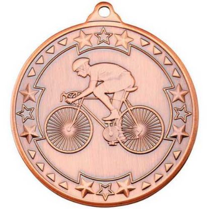 Picture of Cycling Tri Star Medal Bronze