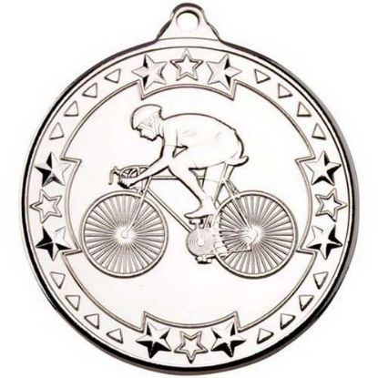 Picture of Cycling Tri Star Medal Silver