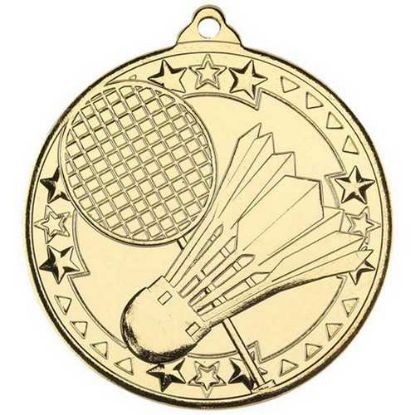 Picture of Badminton Tri Star Medal Gold