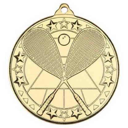 Picture of Squash Tri Star Medal Gold