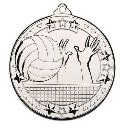Picture of Volleyball Tri Star Medal Silver