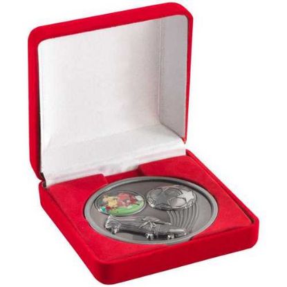 Picture of Deluxe Red Medal Box (50~60~70mm Recess)