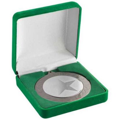 Picture of Deluxe Green Medal Box (50~60~70mm Recess)