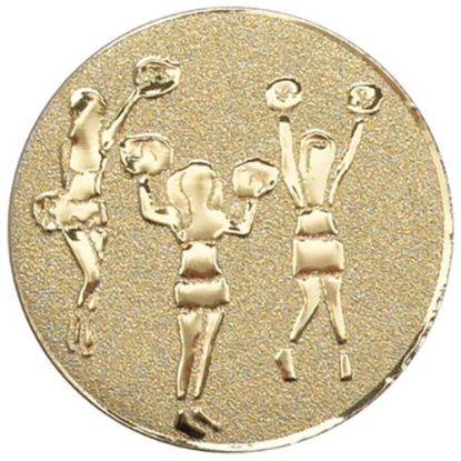 Picture of Metal Cheerleader Centre 25mm Gold