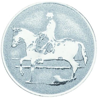 Picture of Metal Equestrian Centre 25mm Silver