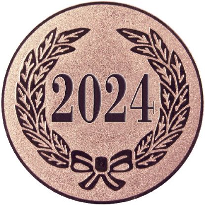 Picture of Xxx Metal 2024 Year Date Centre 25mm Bronze