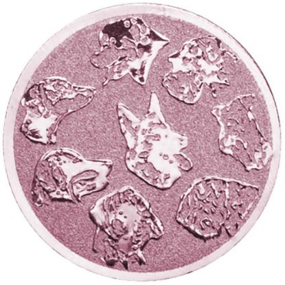 Picture of Metal Dogs Head Centre 25mm Bronze