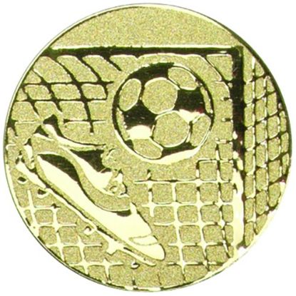 Picture of Metal Football Boot~ball Centre 25mm Gold