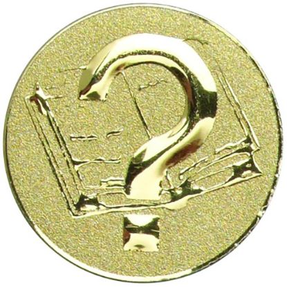 Picture of Metal Quiz Centre 25mm Gold