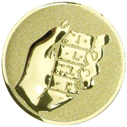 Picture of Metal Domino Centre 25mm Gold