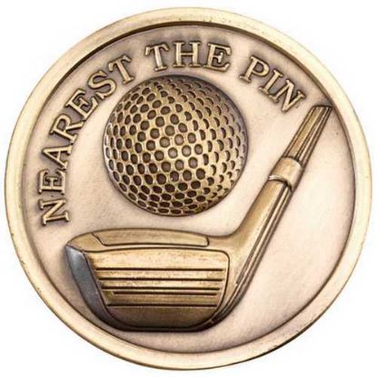 Picture of Golf Medallion Antique Gold Nearest The Pin