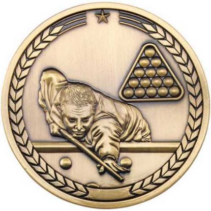 Picture of Pool~snooker Medallion Antique Gold