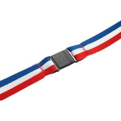 Picture of Medal Ribbon R~w~b With Plastic Safety Clip