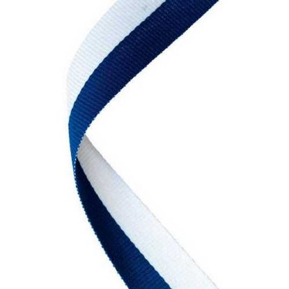 Picture of Medal Ribbon Royal Blue~white