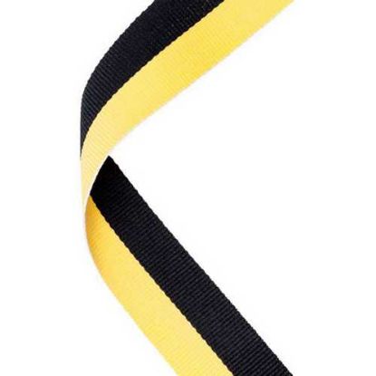 Picture of Medal Ribbon Black~yellow
