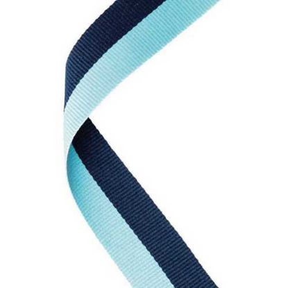 Picture of Medal Ribbon Navy Blue~sky Blue