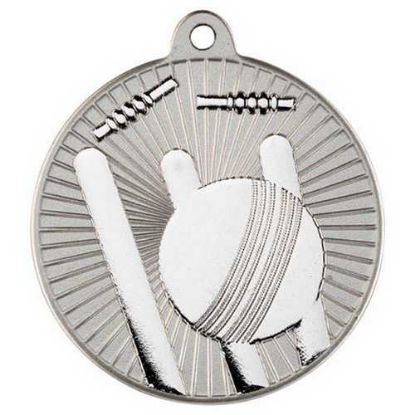 Picture of Cricket Two Colour Medal Matt Silver~silver