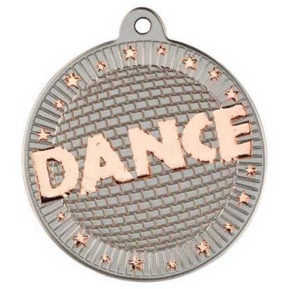 Picture of Dance Two Colour Medal Matt Silver~bronze