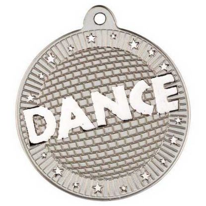 Picture of Dance Two Colour Medal Matt Silver~silver