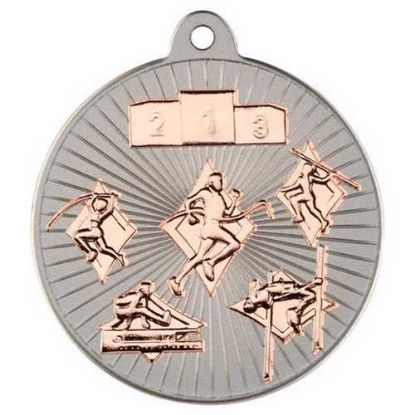 Picture of Multi Athletics Two Colour Medal Matt Silver~bronze
